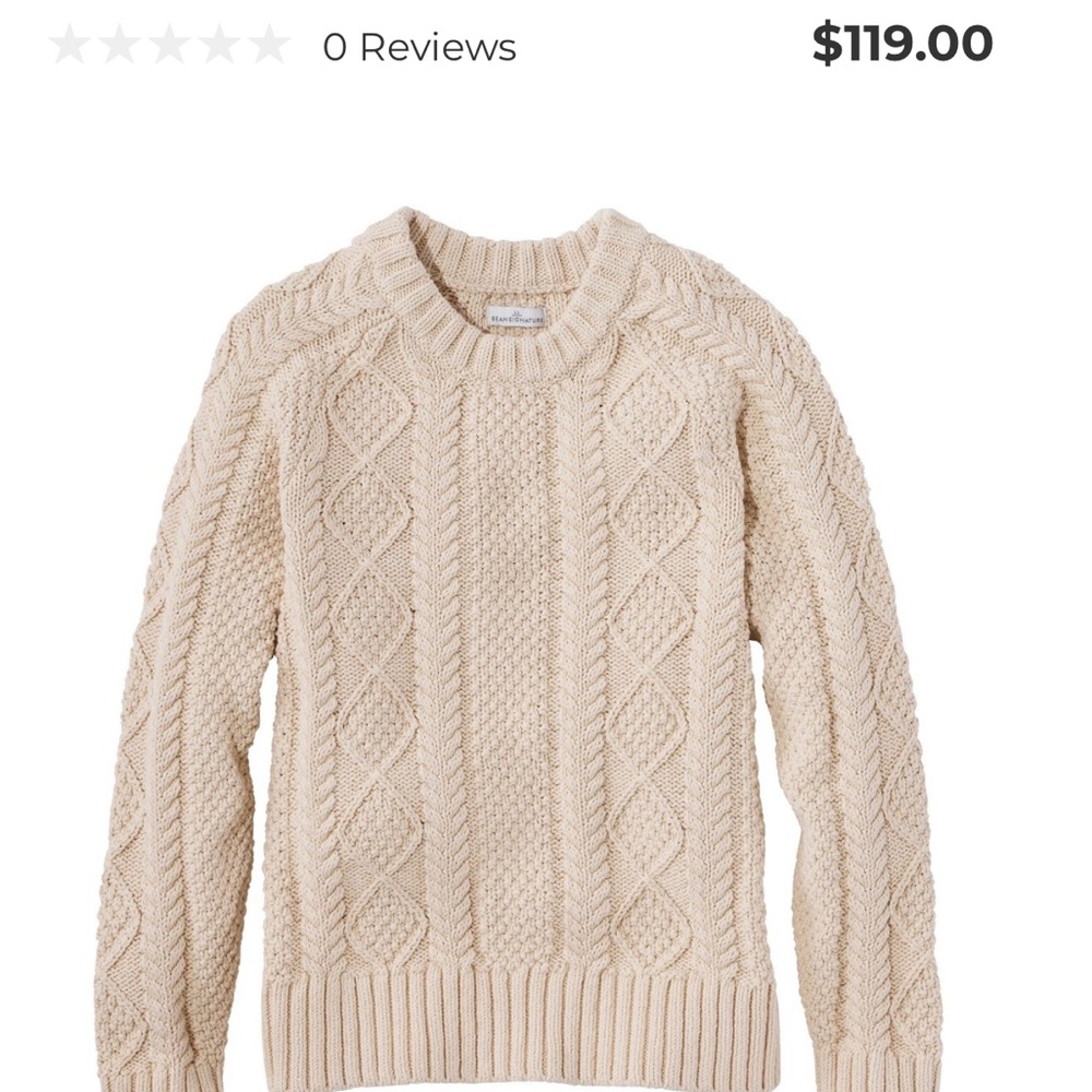 Women's Signature Cotton Fisherman Sweater, Crewneck